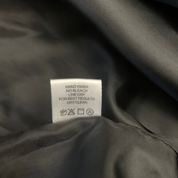 Erin London Blazer Size L Silver Scribble Loop Swirl 3/4 Cuff Sleeve - Picture 15 of 16